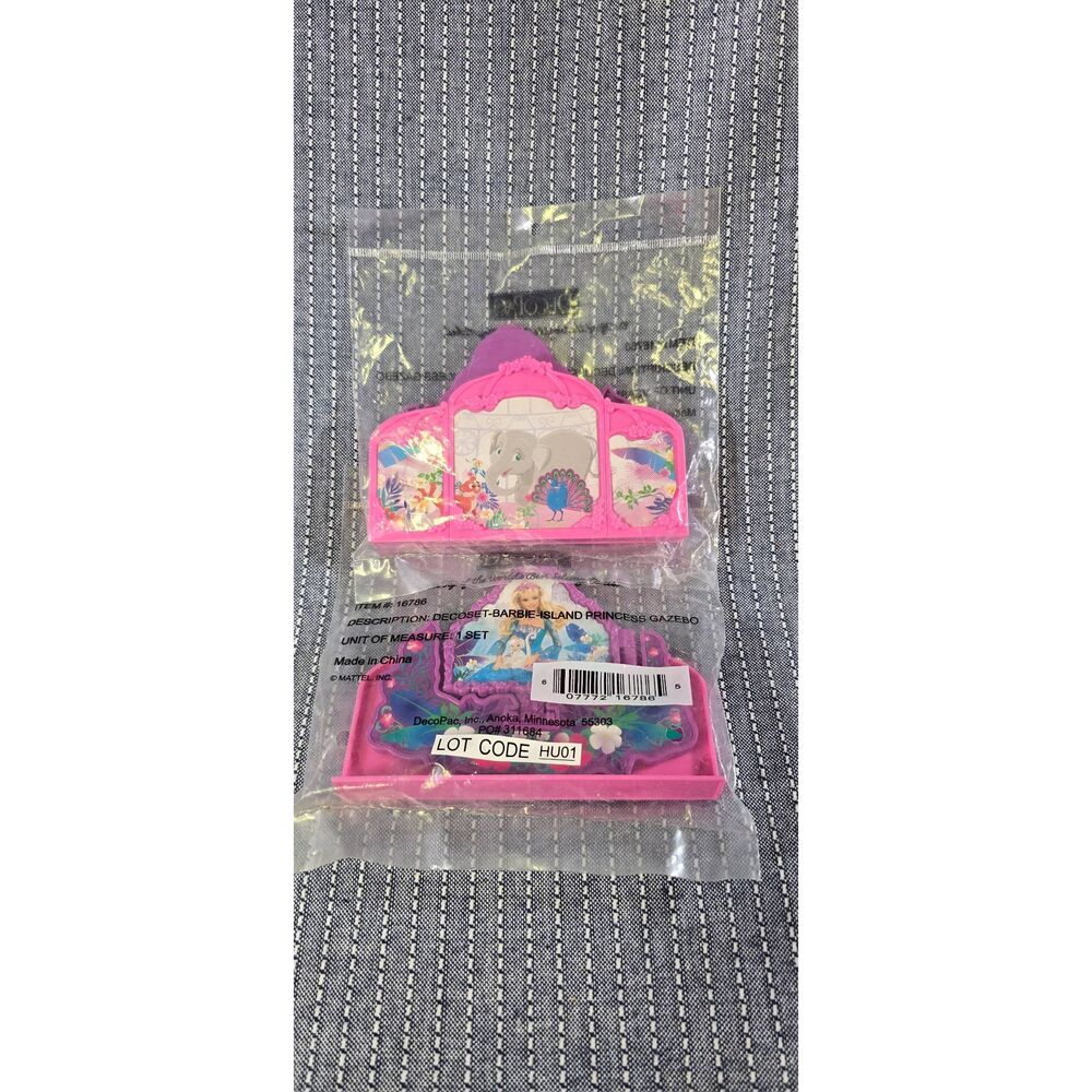 Set of 2 Decoset Barbie island Princess Gazebo Cake Toppers